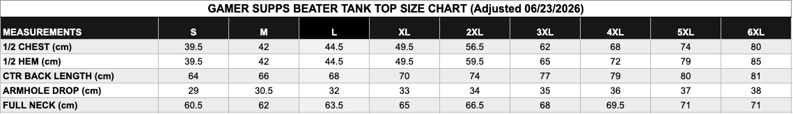 View Size Chart