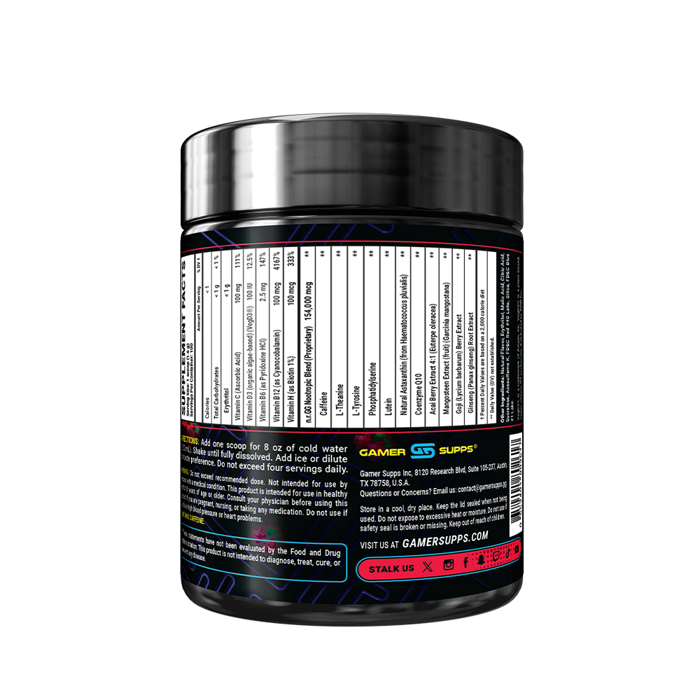 Black Cherry - 100 Servings - Gamer Supps