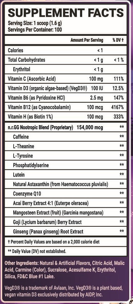 Cosmic Mindbreak by SquChan - 100 Servings View Supplement Facts