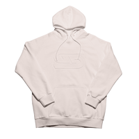 Cream Embossed Hoodie - S