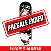 Natural wood skate deck with a black "GAMERSUPPS" logo in stylized block letters down the center