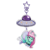 "I Come In Peace" Acrylic Keychain - Gamer Supps