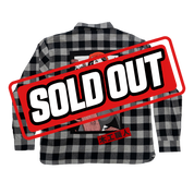 Size chart showing 5XL measurements with 32" chest and 33.5" hem for Morning Wood Flannel.
