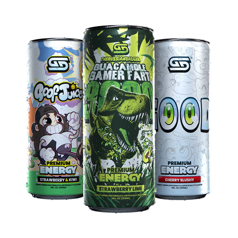 GG® Premium Energy - Variety Pack (12 Cans - TikTok) - Gamer Supps