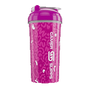 24oz All Over Print Shaker - Purple Amoeba - Gamer Supps