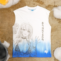 Daisy Detailing: Sleeveless Shirt - M