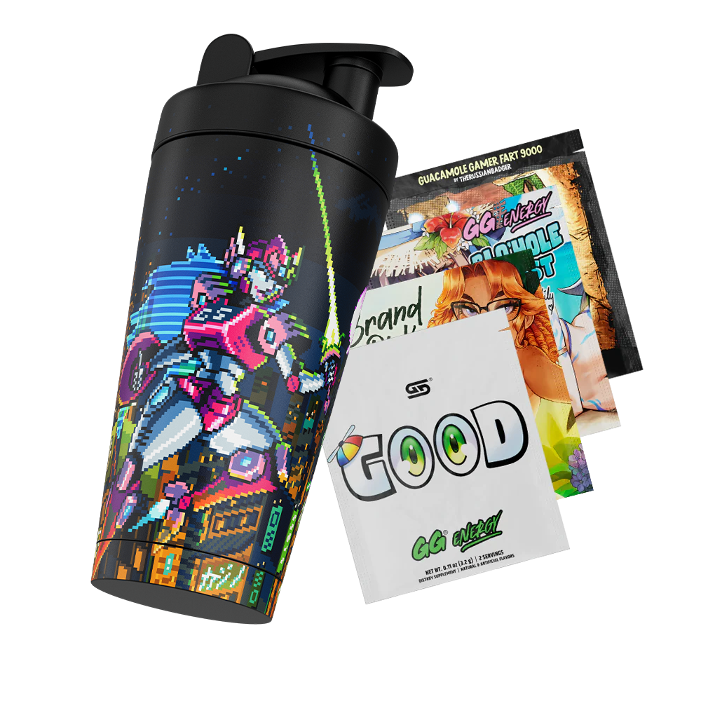 PIXEL CUPS: Specific Rim Metal Shaker - Gamer Supps