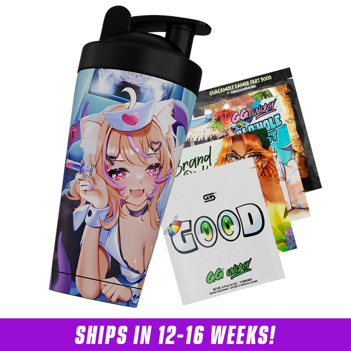 Creator Cups x SquChan: Valentine's Metal Shaker - Gamer Supps