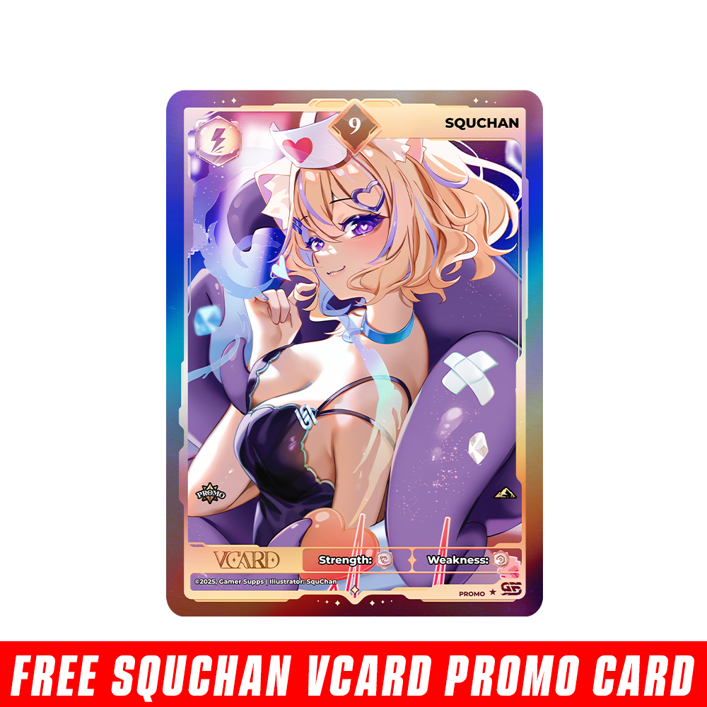 Creator Cups x SquChan: VCard Promo Card (Info) - Gamer Supps