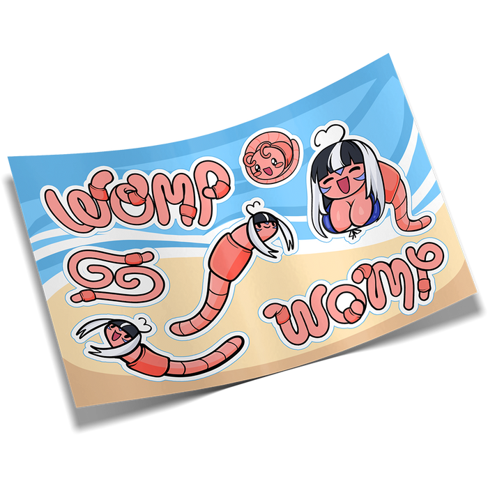 Waifu Cups x Shylily: Wormlily Sticker Sheet - Gamer Supps