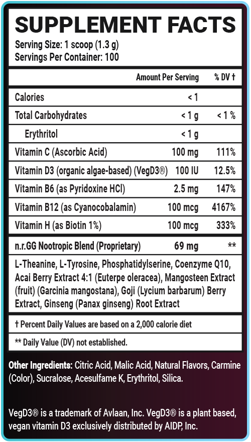 Toxic Lover Caffeine Free - 100 Servings View Supplement Facts
