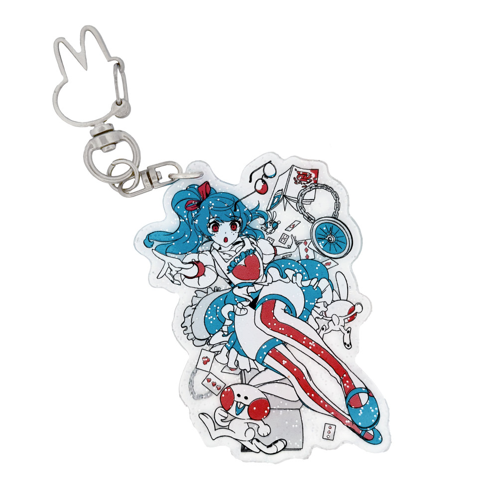 Alice in Waifuland Keychain - Gamer Supps