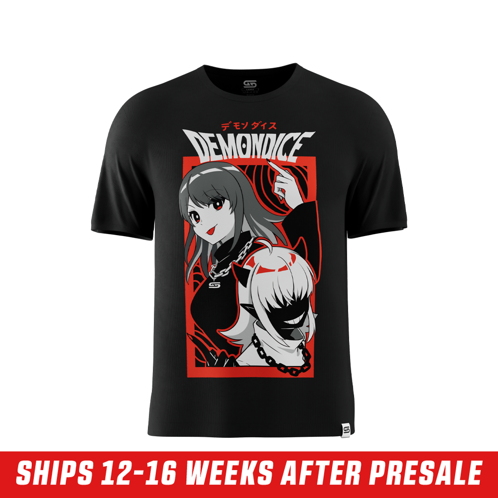 Plain black short-sleeve t-shirt shown from the back with a crew neckline in 6XL size.