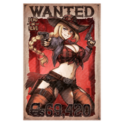 Reverse Cowgirl Wanted Poster - Gamer Supps