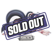 Anime acrylic standee of a dark-haired girl with a large whale tail in a stretching pose.