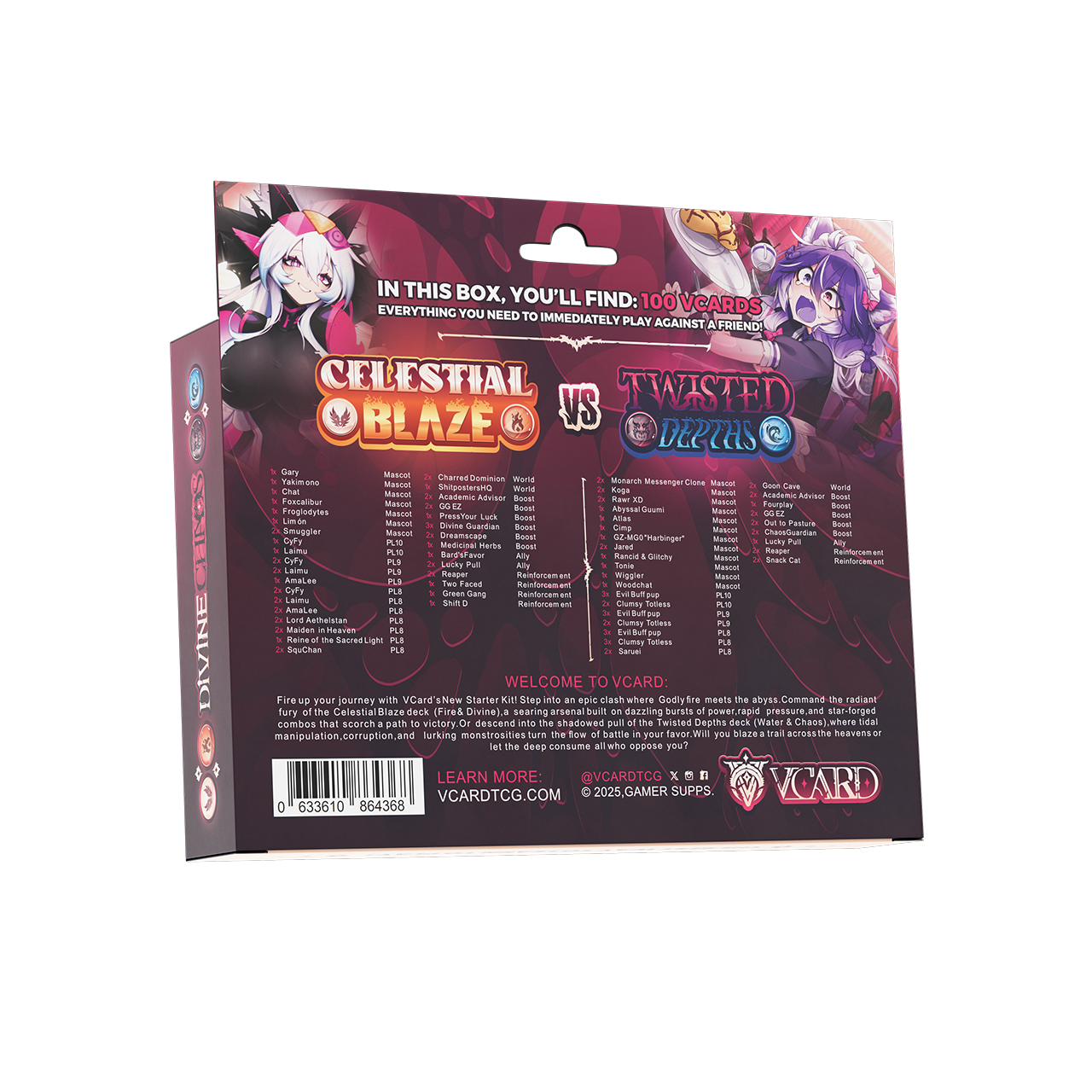 VCard Divine Chaos : 2 Player Starter Kit - Gamer Supps